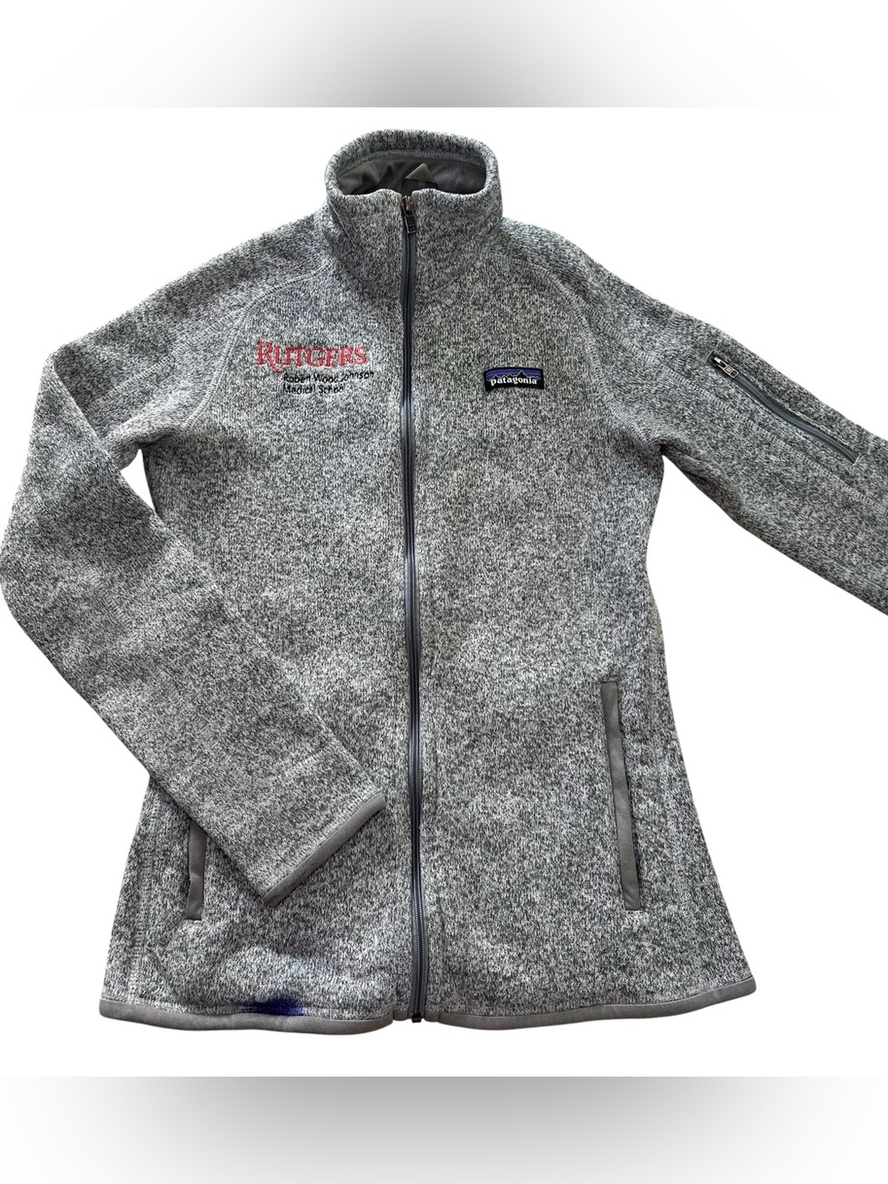 Patagonia Better Sweater Full-Zip Jacket Women’s XS Rutgers Medical School Gray